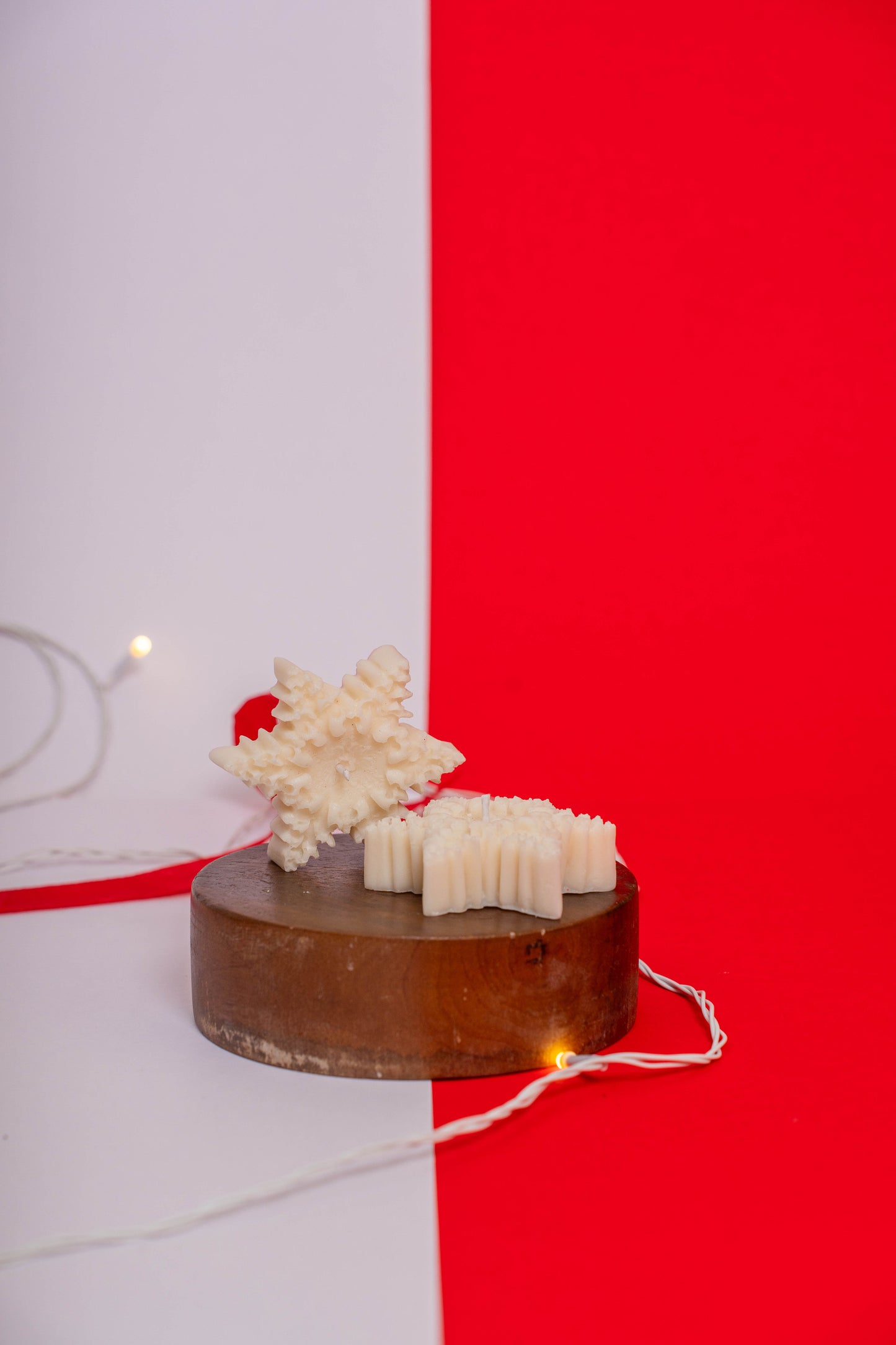 Snowflake Charm Candle