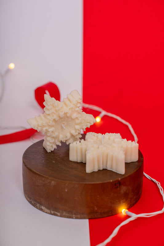Snowflake Charm Candle